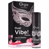 Orgie Dual Vibe - unisex tekutý vibrátor - jahoda - gin tonic (15 ml)