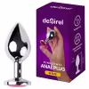 Desirel - análny kolík - šperk ružový stredný - strieborná/ružová