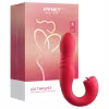 Honey Play Box Joi Thrust 2 - aplikáciou ovládaný vibračný jazýček s prirážaním (červený)