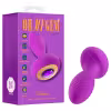 Oh My Gem - vibračný análny kolík s kameňom - fialový