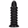 Au! Spiral Force - skrutkovací análny kolík (čierny) - 23,5 cm