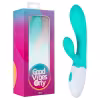 Good Vibes Only Blis Rabbit - vibrátor s ramienkom na klitoris - tyrkysový