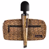 Panthra Shaka Wand - masážny vibrátor - dobíjací - leopardia čierna