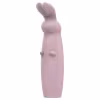 Nude Hazel - vibrátor na klitoris s králikom - fialový - nabíjateľný