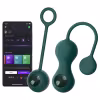 Magic Motion Crystal Duo - vibrátorové venušine guličky ovládané aplikáciou (zelené)