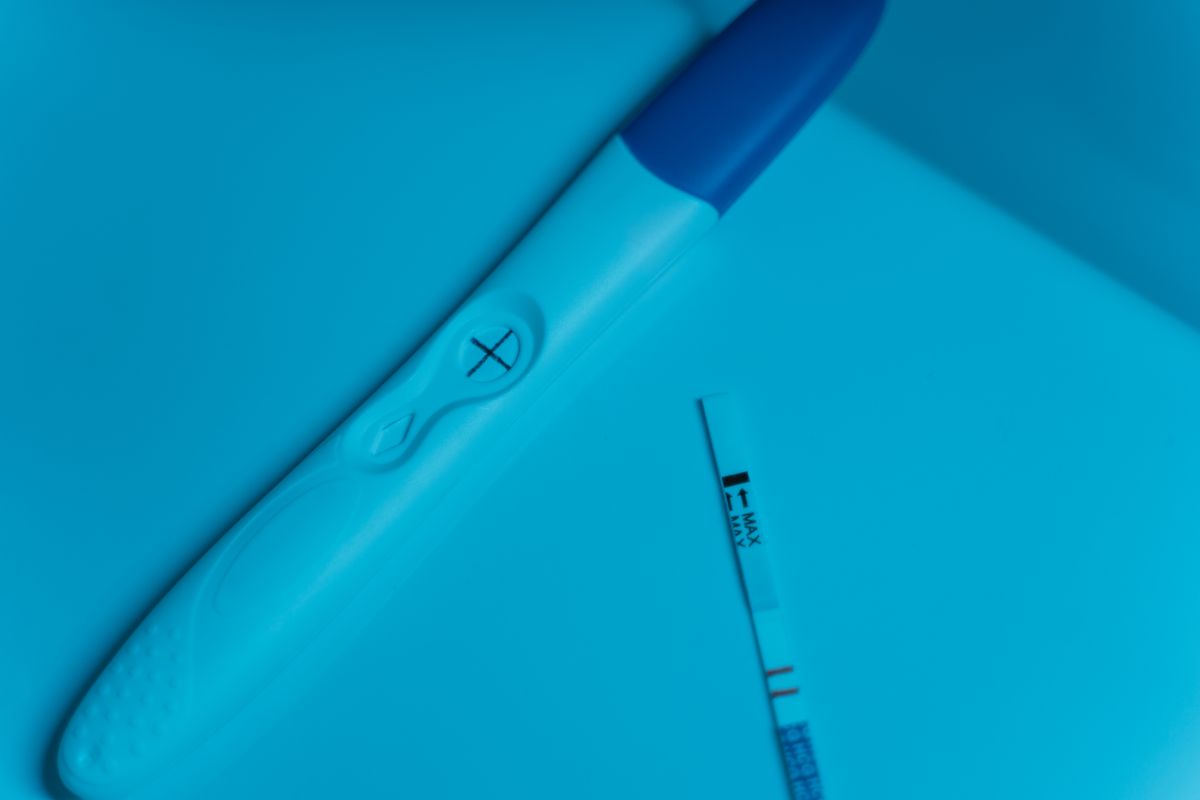 Detail domáceho tehotenského testu